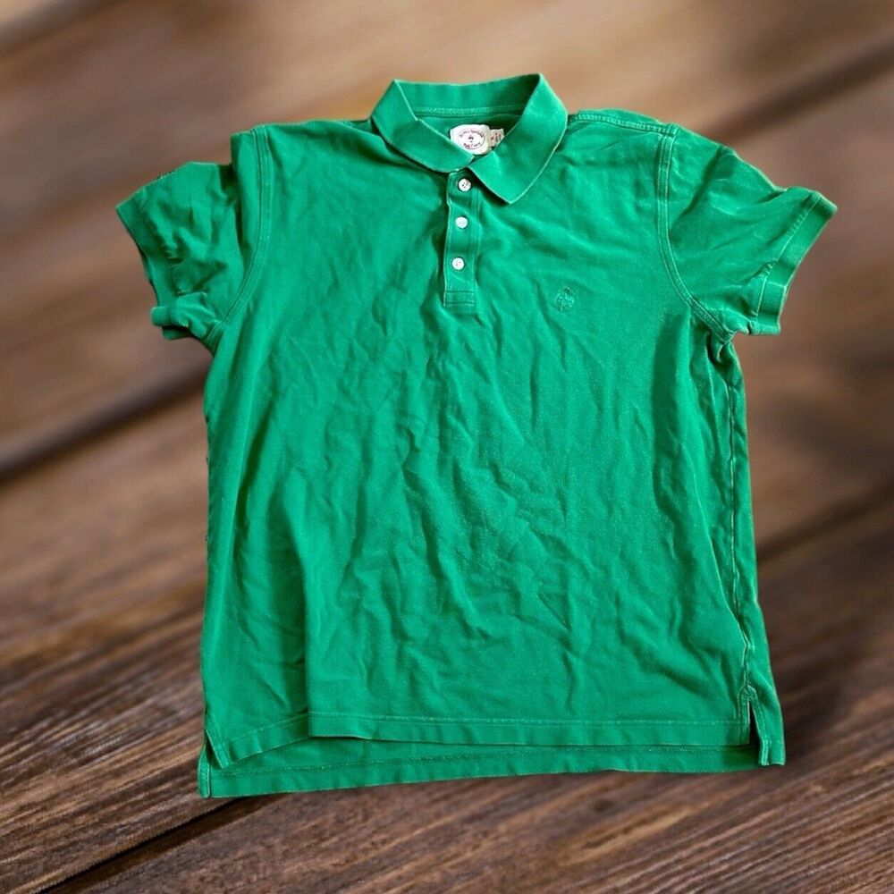 Brooks Brothers Red Fleece Mens Size Xl Green Polo Shirt Golf Rugby Preppy
